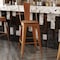 Flash Furniture Orange Metal Stool with Teak Poly Seat ET-3534-30-OR-PL1T-GG - alternate 9